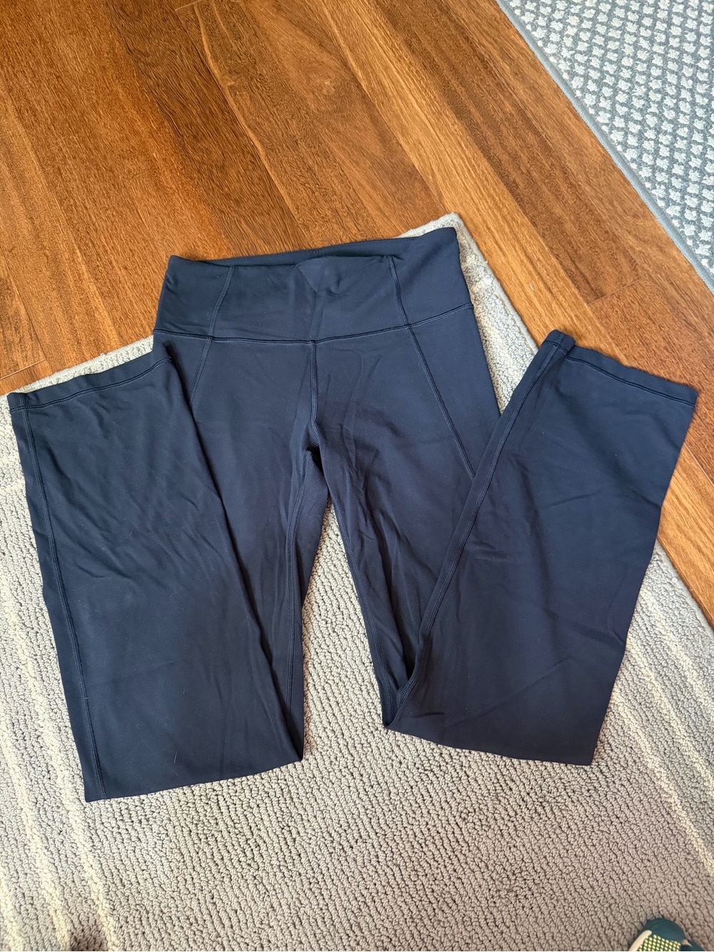 Athleta Navy Powervita Straight-Leg Pants